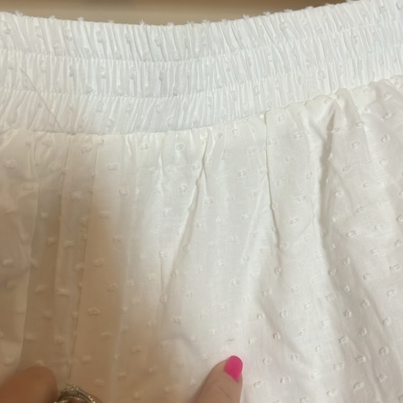Polly Princess NWT White Textured Shorts with pockets size 14 - Picture 4 of 8